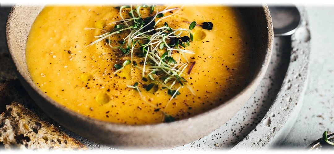 Lentil Soup with Crusty Bread